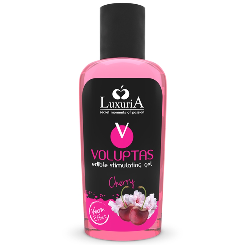 Imagen del artículo erótico INTIMATELINE LUXURIA - VOLUPTAS GEL MASAJE COMESTIBLE EFECTO CALOR - CEREZA 100 ML de INTIMATELINE LUXURIA en la sección DROGUERÍA |Para Masajes|Con efecto calor de Millenial Sexshop.