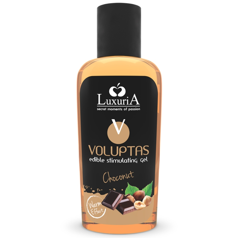 Imagen del artículo erótico INTIMATELINE LUXURIA - VOLUPTAS GEL MASAJE COMESTIBLE EFECTO CALOR - CHOCONUT 100 ML de INTIMATELINE LUXURIA en la sección DROGUERÍA |Para Masajes|Con efecto calor de Millenial Sexshop.