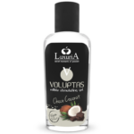 Imagen del artículo erótico INTIMATELINE LUXURIA - VOLUPTAS GEL MASAJE COMESTIBLE EFECTO CALOR - COCO Y CREMA 100 ML de INTIMATELINE LUXURIA en la sección DROGUERÍA |Para Masajes|Con efecto calor de Millenial Sexshop.