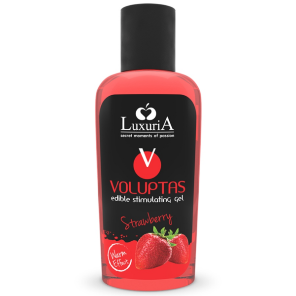 Imagen del artículo erótico INTIMATELINE LUXURIA - VOLUPTAS GEL MASAJE COMESTIBLE EFECTO CALOR - FRESA 100 ML de INTIMATELINE LUXURIA en la sección DROGUERÍA |Para Masajes|Con efecto calor de Millenial Sexshop.