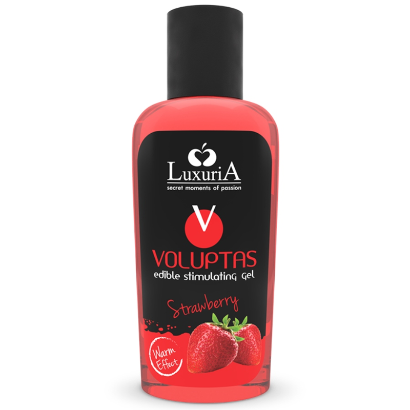 Imagen del artículo erótico INTIMATELINE LUXURIA - VOLUPTAS GEL MASAJE COMESTIBLE EFECTO CALOR - FRESA 100 ML de INTIMATELINE LUXURIA en la sección DROGUERÍA |Para Masajes|Con efecto calor de Millenial Sexshop.