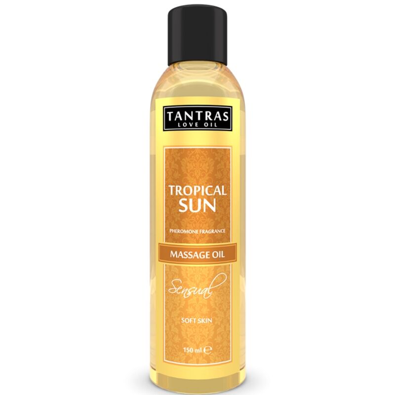 Imagen del artículo erótico INTIMATELINE - TANTRAS LOVE OIL TROPICAL SUN ACEITE MASAJE 150 ML de INTIMATELINE INTIMATELINE en la sección DROGUERÍA |Para Masajes|Aceites sin sabores de Millenial Sexshop.