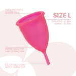 INTIMICHIC - COPA MENSTRUAL SILICONA MEDICA - TALLA L - Imagen 3