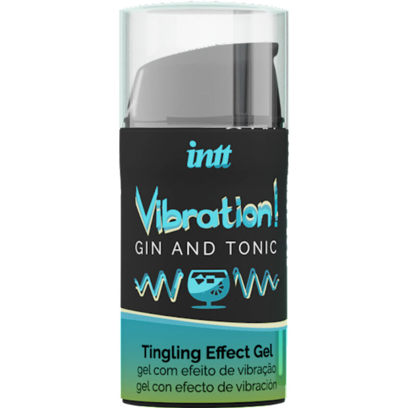 Imagen del artículo erótico INTT - POTENTE ESTIMULANTE ÍNTIMO GEL VIBRADOR LIQUIDO GIN & TONIC 15ML de INTT UNISEX AROUSAL GEL en la sección DROGUERÍA |Estimulantes para Ellas|Intensificador Orgasmos de Millenial Sexshop.