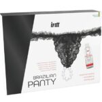 Imagen del artículo erótico INTT RELEASES - PANTY BRASILEÑA NEGRA CON PERLAS Y GEL LUBRICANTE 50 ML de INTT RELEASES en la sección DROGUERÍA |Lubricantes|Kits Lubricantes de Millenial Sexshop.