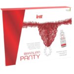 Imagen del artículo erótico INTT RELEASES - PANTY BRASILEÑO ROJA CON PERLAS Y GEL LUBRICANTE 50 ML de INTT RELEASES en la sección DROGUERÍA |Lubricantes|Kits Lubricantes de Millenial Sexshop.