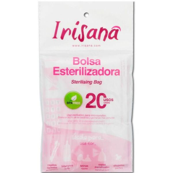 Imagen del artículo erótico IRISANA - BOLSA ESTERILIZADORA COPA VAGINAL 1 UNIDAD de IRISCUP en la sección DROGUERÍA |Desinfección  y Mantenimiento |Artículos Mantenimiento de Millenial Sexshop.