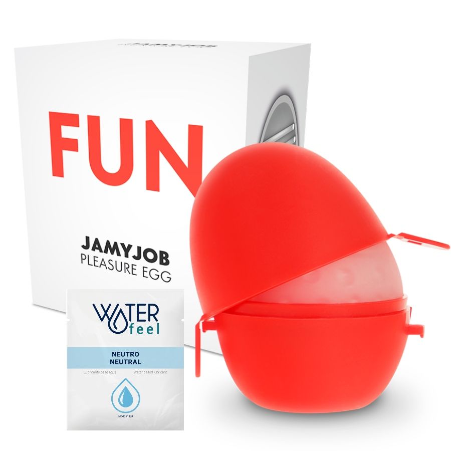Imagen del artículo erótico JAMYJOB - HUEVO MASTURBADOR DISCRETO EDICION ROJO FUN de JAMYJOB en la sección JUGUETES BIENESTAR |Juguetes para Hombres|Vaginas con vibración de Millenial Sexshop.