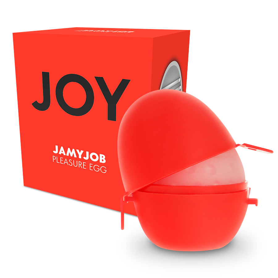 Imagen del artículo erótico JAMYJOB - HUEVO MASTURBADOR DISCRETO VERSION ROJO JOY de JAMYJOB en la sección JUGUETES BIENESTAR |Juguetes para Hombres|Vaginas con vibración de Millenial Sexshop.