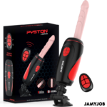Imagen del artículo erótico JAMYJOB - PYSTON BASE MASTURBADOR AUTOMÁTICO CON DILDO CONTROL REMOTO de JAMYJOB en la sección JUGUETES BIENESTAR |Vibradores|Vibradores Realisticos de Millenial Sexshop.