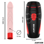 JAMYJOB - PYSTON BASE MASTURBADOR AUTOMÁTICO CON DILDO CONTROL REMOTO - Imagen 5
