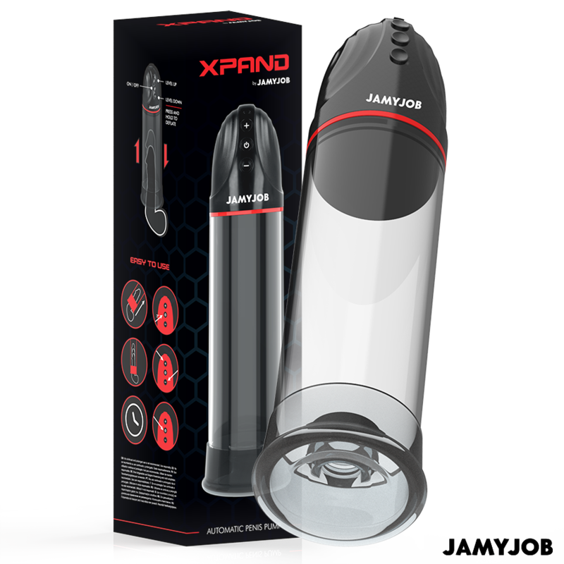 Imagen del artículo erótico JAMYJOB - XPAND BOMBA AUTOMÁTICA 3 NIVELES DE ONDAS ESTIMULADORAS GRIS de JAMYJOB en la sección JUGUETES BIENESTAR |Juguetes para Hombres|Accesorios para el pene|Bomba Alargadora Pene de Millenial Sexshop.