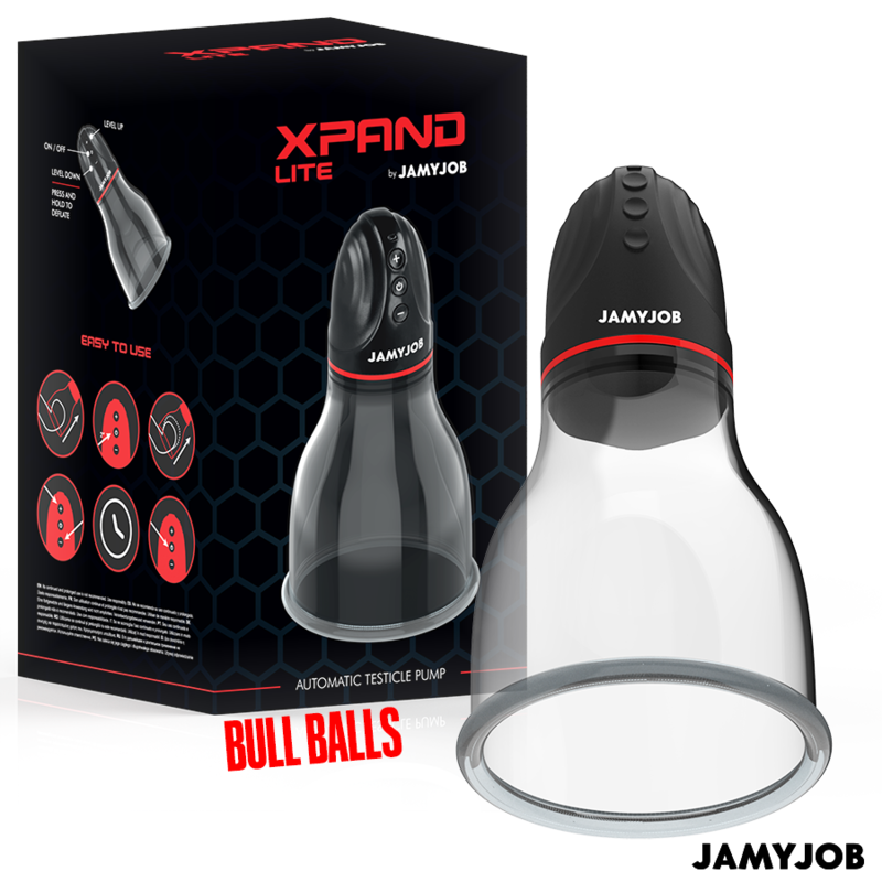 Imagen del artículo erótico JAMYJOB - XPAND LITE BOMBA AUTOMTICA DE TESTÍCULOS 3 NIVELES DE ONDAS ESTIMULADORAS GRIS de JAMYJOB en la sección JUGUETES BIENESTAR |Juguetes para Hombres|Accesorios para el pene|Bomba Alargadora Pene de Millenial Sexshop.