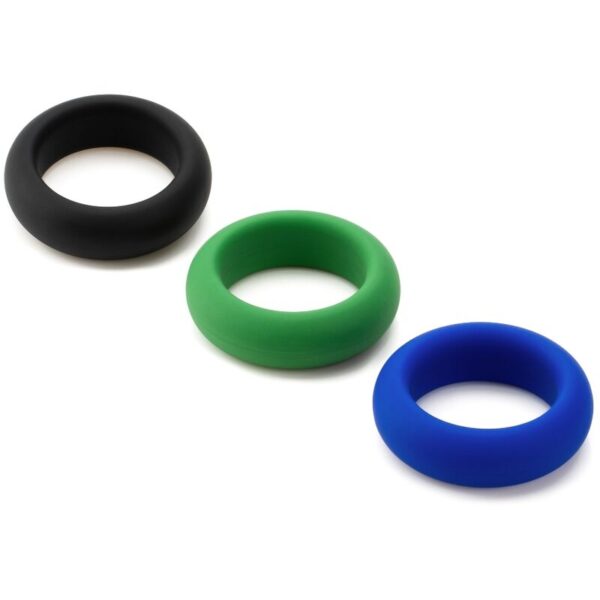 Imagen del artículo erótico JE JOUE - SILICONE SET ANILLOS PENE DE SILICONA de JE JOUE en la sección JUGUETES BIENESTAR |Juguetes para Hombres|Accesorios para el pene|Anillos Pene|Anillos sin vibración de Millenial Sexshop.