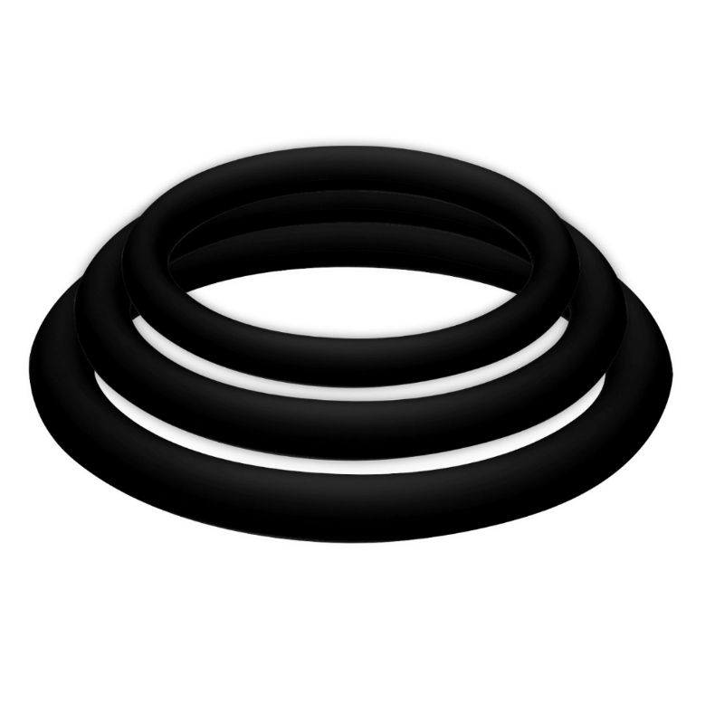 Imagen del artículo erótico JOYDIVISION POTENZDUO - PLUS PACK 3 ANILLOS PARA PENE NEGRO - S