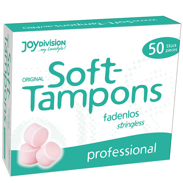Imagen del artículo erótico JOYDIVISION SOFT-TAMPONS - TAMPONES ORIGINALES PROFESSIONAL/ 50UDS de JOYDIVISION SOFT-TAMPONS en la sección DROGUERÍA |Tampón higiénico de Millenial Sexshop.