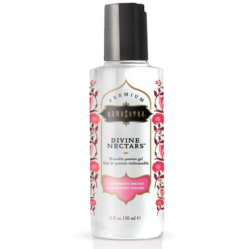 Imagen del artículo erótico KAMASUTRA - DIVINE NECTARS LUBRICANTE STRAWBERRY DREAM 150 ML de KAMASUTRA  COSMETICS en la sección DROGUERÍA |Lubricantes|Con deliciosos Sabores de Millenial Sexshop.
