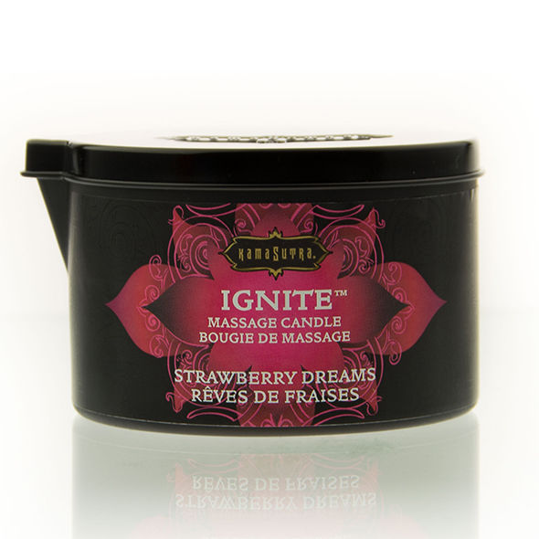 Imagen del artículo erótico KAMASUTRA - VELA DE MASAJE SUEÑOS DE FRESA 170 GR de KAMASUTRA  COSMETICS en la sección DROGUERÍA |Para Masajes|Velas de Masaje de Millenial Sexshop.