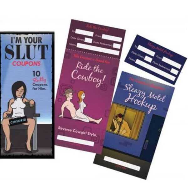 Imagen del artículo erótico KHEPER GAMES - IM YOUR SLUT COUPONS / EN de KHEPER GAMES en la sección JUEGOS |Juegos de cartas de Millenial Sexshop.