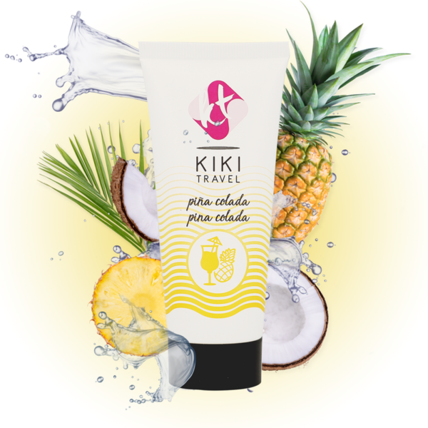 Imagen del artículo erótico KIKÍ TRAVEL - LUBRICANTE SABOR A PIÑA COLADA 50 ML de KIKÍ TRAVEL en la sección DROGUERÍA |Lubricantes|Con deliciosos Sabores de Millenial Sexshop.