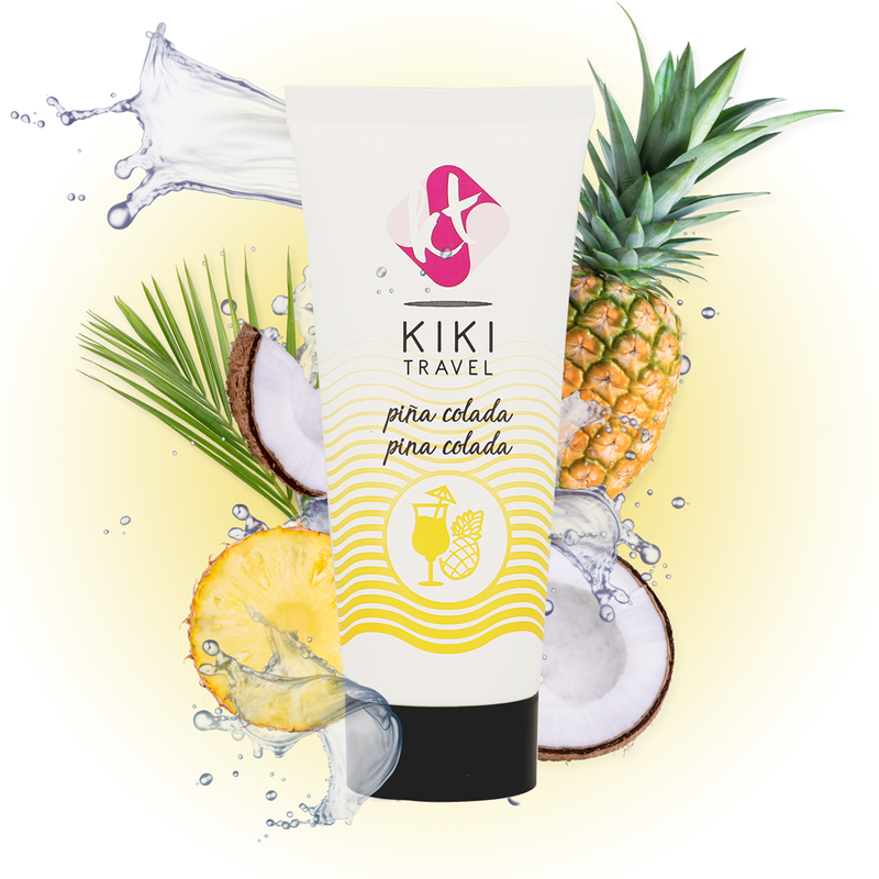 Imagen del artículo erótico KIKÍ TRAVEL - LUBRICANTE SABOR A PIÑA COLADA 50 ML de KIKÍ TRAVEL en la sección DROGUERÍA |Lubricantes|Con deliciosos Sabores de Millenial Sexshop.