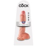Imagen del artículo erótico KING COCK - 10 PENE REALÍSTICO NATURAL 26.5 CM de KING COCK en la sección JUGUETES BIENESTAR |Dildos sin Vibración|Penes realisticos de Millenial Sexshop.