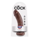 Imagen del artículo erótico KING COCK - 8 PENE MARRÓN 20.3 CM de KING COCK en la sección JUGUETES BIENESTAR |Dildos sin Vibración|Penes realisticos de Millenial Sexshop.