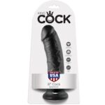 Imagen del artículo erótico KING COCK - 8 PENE NEGRO 20.3 CM de KING COCK en la sección JUGUETES BIENESTAR |Dildos sin Vibración|Penes realisticos de Millenial Sexshop.