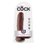 Imagen del artículo erótico KING COCK - 8" PENE REALÍSTICO MARRÓN 20.3 CM de KING COCK en la sección JUGUETES BIENESTAR |Dildos sin Vibración|Dildos para Arneses de Millenial Sexshop.