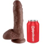 KING COCK - 8" PENE REALÍSTICO MARRÓN 20.3 CM - Imagen 3