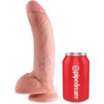 KING COCK - 9 PENE REALÍSTICO NATURAL 22.9 CM - Imagen 3