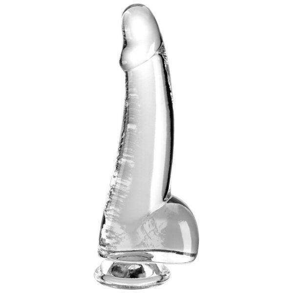 Imagen del artículo erótico KING COCK - CLEAR DILDO CON TESTÍCULOS 15.2 CM TRANSPARENTE de KING COCK en la sección JUGUETES BIENESTAR |Dildos sin Vibración|Dildos para Arneses de Millenial Sexshop.