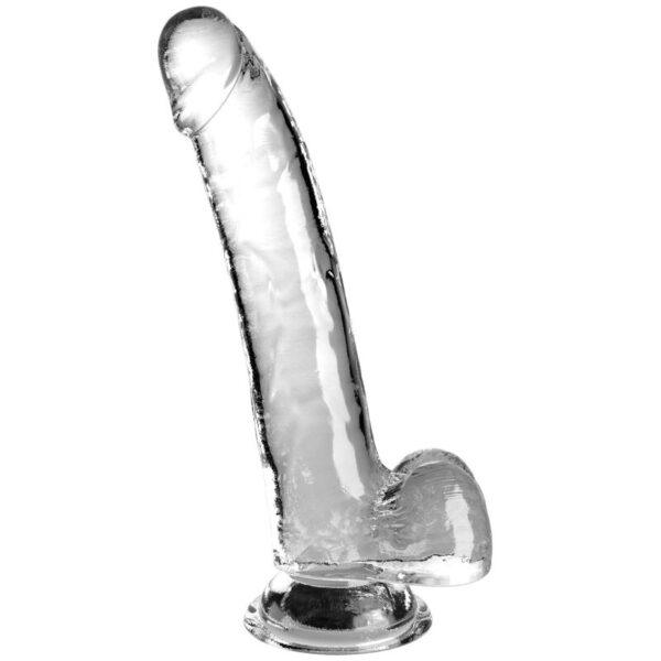 Imagen del artículo erótico KING COCK - CLEAR DILDO CON TESTÍCULOS 20.3 CM TRANSPARENTE de KING COCK en la sección JUGUETES BIENESTAR |Dildos sin Vibración|Dildos para Arneses de Millenial Sexshop.