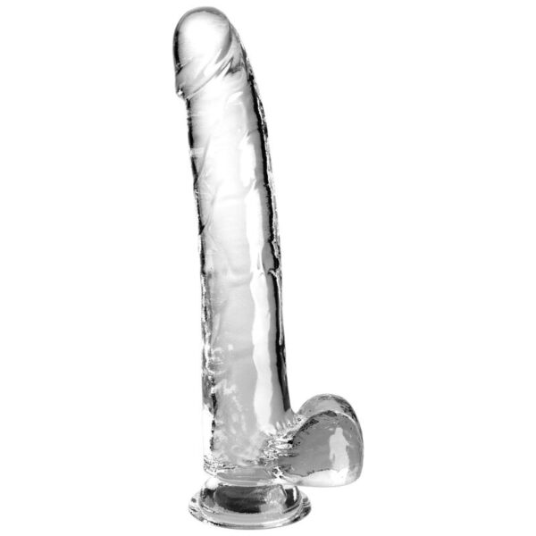Imagen del artículo erótico KING COCK - CLEAR DILDO CON TESTÍCULOS 24.8 CM TRANSPARENTE de KING COCK en la sección JUGUETES BIENESTAR |Dildos sin Vibración|Dildos para Arneses de Millenial Sexshop.