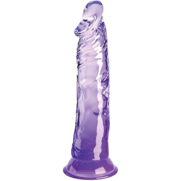 Imagen del artículo erótico KING COCK - CLEAR PENE REALÍSTICO 19.7 CM MORADO de KING COCK en la sección JUGUETES BIENESTAR |Dildos sin Vibración|Dildos para Arneses de Millenial Sexshop.