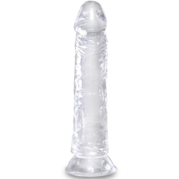 Imagen del artículo erótico KING COCK - CLEAR PENE REALÍSTICO 19.7 CM TRANSPARENTE de KING COCK en la sección JUGUETES BIENESTAR |Dildos sin Vibración|Dildos para Arneses de Millenial Sexshop.