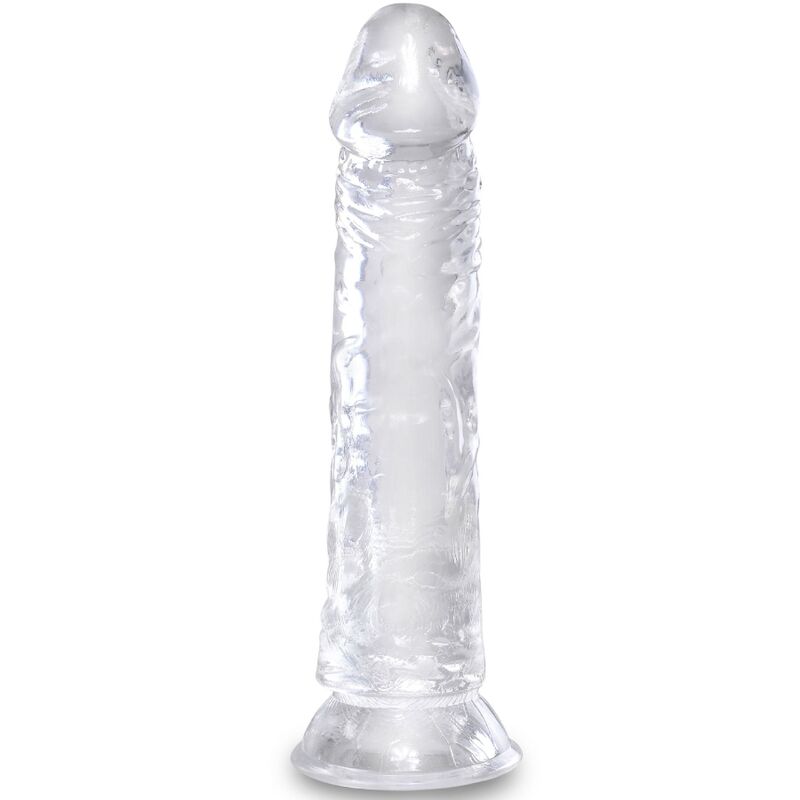 Imagen del artículo erótico KING COCK - CLEAR PENE REALÍSTICO 19.7 CM TRANSPARENTE de KING COCK en la sección JUGUETES BIENESTAR |Dildos sin Vibración|Dildos para Arneses de Millenial Sexshop.