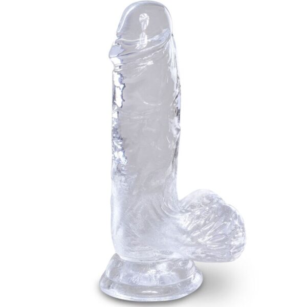 Imagen del artículo erótico KING COCK - CLEAR PENE REALÍSTICO CON TESTÍCULOS 10.1 CM TRANSPARENTE de KING COCK en la sección JUGUETES BIENESTAR |Dildos sin Vibración|Dildos para Arneses de Millenial Sexshop.