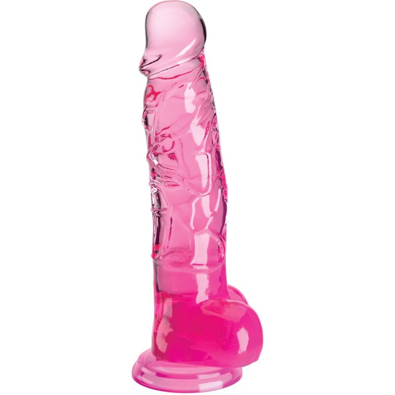 KING COCK - CLEAR PENE REALÍSTICO CON TESTÍCULOS 16.5 CM ROSA-MillenialSexshop-KING COCK Imagen del artículo erótico KING COCK - CLEAR PENE REALÍSTICO CON TESTÍCULOS 16.5 CM ROSA de KING COCK en la sección JUGUETES BIENESTAR |Dildos sin Vibración|Dildos para Arneses de Millenial Sexshop.