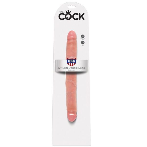 Imagen del artículo erótico KING COCK - DILDO DOBLE NATURAL 30 CM de KING COCK en la sección JUGUETES BIENESTAR |Dildos sin Vibración|Penes realisticos de Millenial Sexshop.