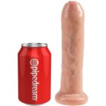 KING COCK - DILDO REALÍSTICO UNCUT NATURAL 21 CM - Imagen 2