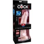KING COCK - DILDO TRIPLE DENSIDAD 18.4 CM - Imagen 8