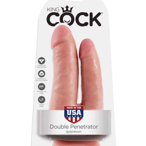 Imagen del artículo erótico KING COCK - DOBLE PENETRACIÓN NATURAL de KING COCK en la sección JUGUETES BIENESTAR |Dildos sin Vibración|Penes realisticos de Millenial Sexshop.