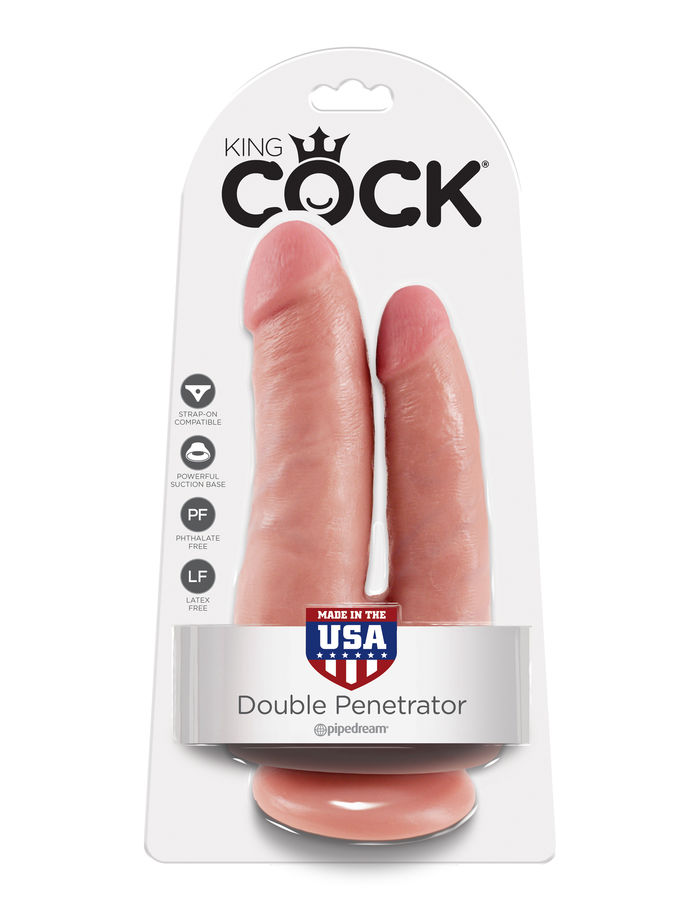 Imagen del artículo erótico KING COCK - DOBLE PENETRACIÓN NATURAL de KING COCK en la sección JUGUETES BIENESTAR |Dildos sin Vibración|Penes realisticos de Millenial Sexshop.