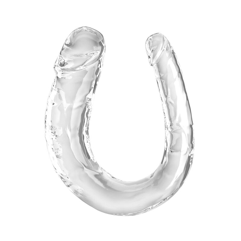 Imagen del artículo erótico KING COCK - DOUBLE TROUBLE DILDO DOBLE 33 CM TRANSPARENTE de KING COCK en la sección JUGUETES BIENESTAR |Dildos sin Vibración|Penes dobles de Millenial Sexshop.