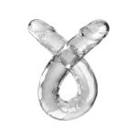 Imagen del artículo erótico KING COCK - DOUBLE TROUBLE DILDO DOBLE 46 CM TRANSPARENTE de KING COCK en la sección JUGUETES BIENESTAR |Dildos sin Vibración|Penes dobles de Millenial Sexshop.