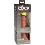 KING COCK - ÉLITE DILDO REALÍSTICO SILICONA 15.2 CM CARAMELO - Imagen 6
