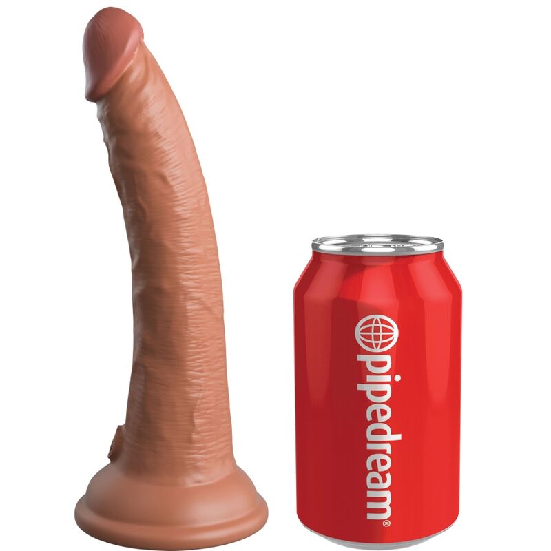 Imagen del artículo erótico KING COCK - ÉLITE DILDO REALÍSTICO SILICONA 17.8 CM CARAMELO de KING COCK en la sección JUGUETES BIENESTAR |Dildos sin Vibración|Penes realisticos de Millenial Sexshop.