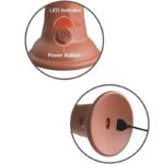 KING COCK - ÉLITE DILDO REALÍSTICO VIBRADOR & SILICONA 15.2 CM CARAMELO - Imagen 3