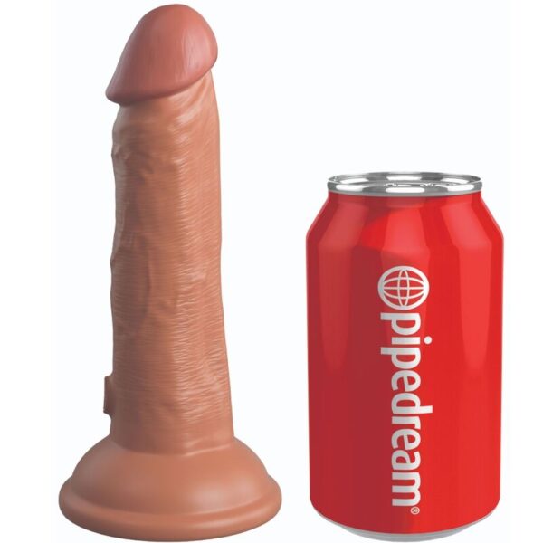 Imagen del artículo erótico KING COCK - ÉLITE DILDO REALÍSTICO VIBRADOR & SILICONA 15.2 CM CARAMELO de KING COCK en la sección JUGUETES BIENESTAR |Dildos sin Vibración|Penes realisticos de Millenial Sexshop.